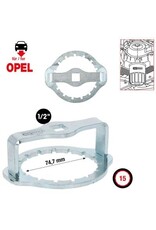 KS TOOLS 1/2" oliefiltersleutel, Ø 74 mm / 15 groeven voor Opel - 150.9115
