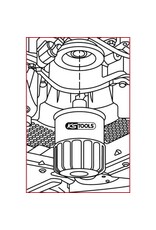 KS TOOLS 1/2" oliefiltersleutel, Ø 74 mm / 15 groeven voor Opel - 150.9115