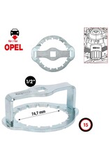 KS TOOLS 1/2" oliefiltersleutel, Ø 74 mm / 15 groeven voor Opel - 150.9115