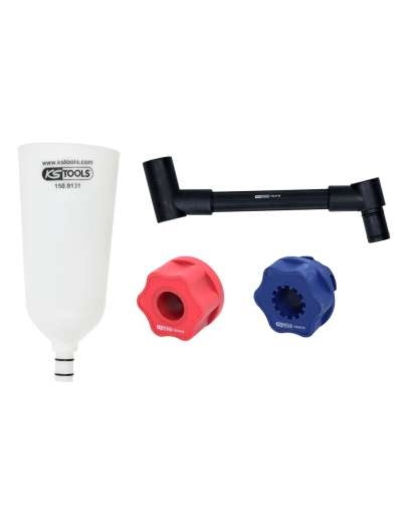 KS TOOLS Olievultrechter met draaibare arm onder een hoek voor VAG, 4-dlg - 150.9155