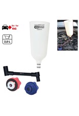 KS TOOLS Olievultrechter met draaibare arm onder een hoek voor VAG, 4-dlg - 150.9155
