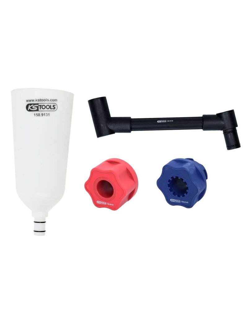 KS TOOLS Olievultrechter met draaibare arm onder een hoek voor VAG, 4-dlg - 150.9155