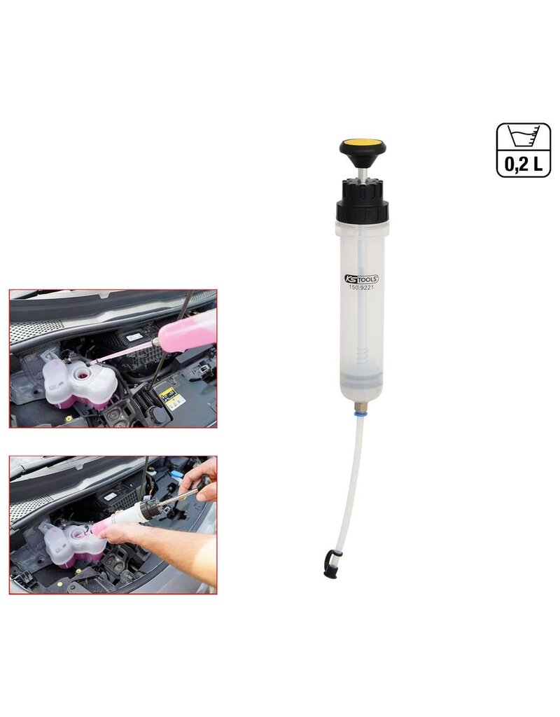 KS TOOLS Afzuig- en vulhandpomp, 0,2 liter - 150.9221
