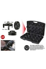 KS TOOLS 3/8" Oliefiltersleutelset, 30-dlg - 150.9350