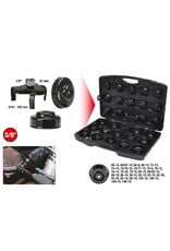 KS TOOLS 3/8" Oliefiltersleutelset, 30-dlg - 150.9350