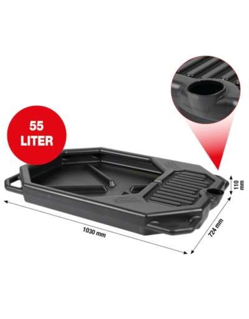 KS TOOLS Opvangbak 55 liter, extra vlak, 1030x724 mm - 150.9358