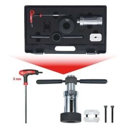 KS TOOLS Schokdemper-montagehulpset voor schokdempers met een uitslagbegrenzingsveer, 7-dlg - 150.9545