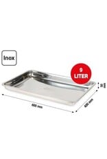 KS TOOLS RVS-opvangbak 9 liter, extra vlak - 150.9598