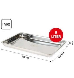 KS TOOLS RVS-opvangbak 9 liter, extra vlak - 150.9598