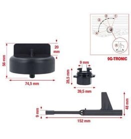 KS TOOLS Olieserviceset voor Mercedes 9G-tronic versnellingsbak, 3-dlg - 150.9695