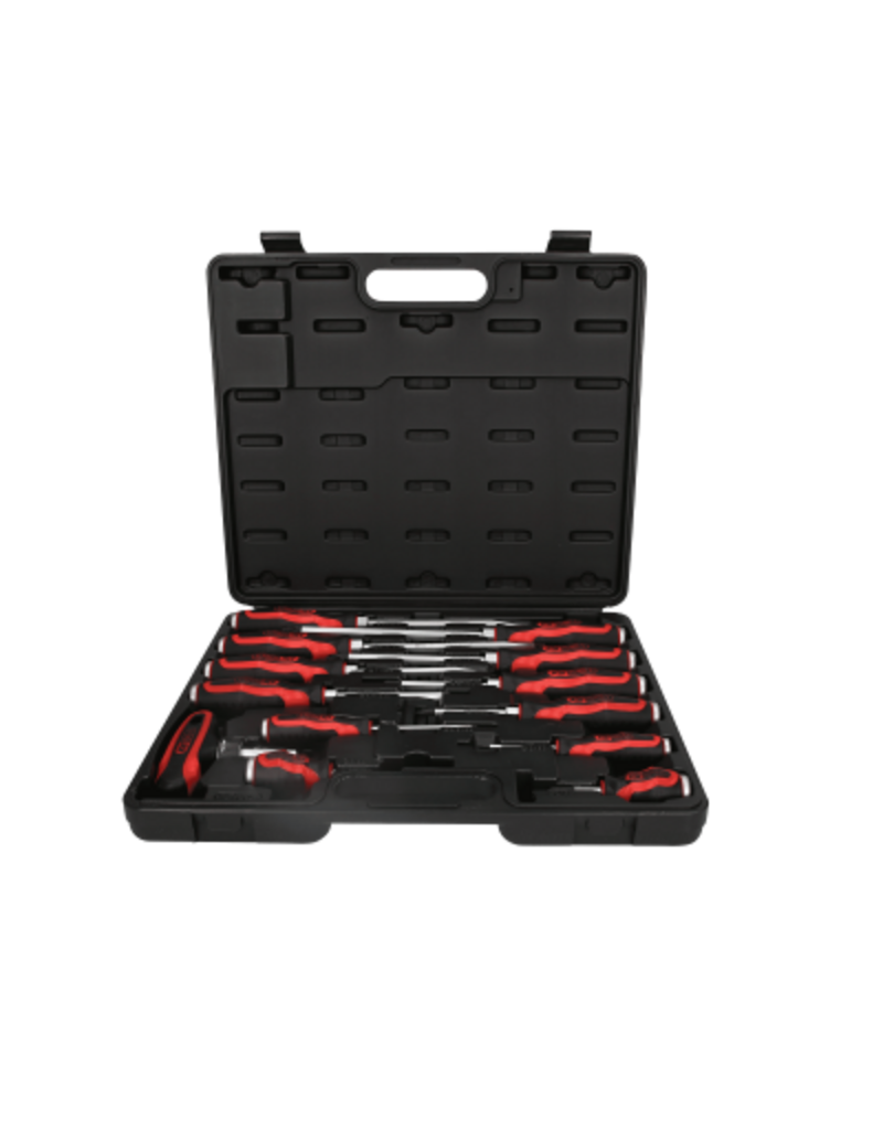 KS TOOLS ERGOTORQUEmax schroevendraaierset met slagkap, 13-dlg - 151.1150