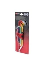 KS TOOLS Haakse Torx-inbussleutelset met kogelkop, extra lang, 9-dlg - 151.5210