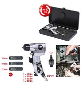 KS TOOLS 1/4" gloeibougie perslucht-vibro-slagmoersleutelset, 5-dlg - 152.1060