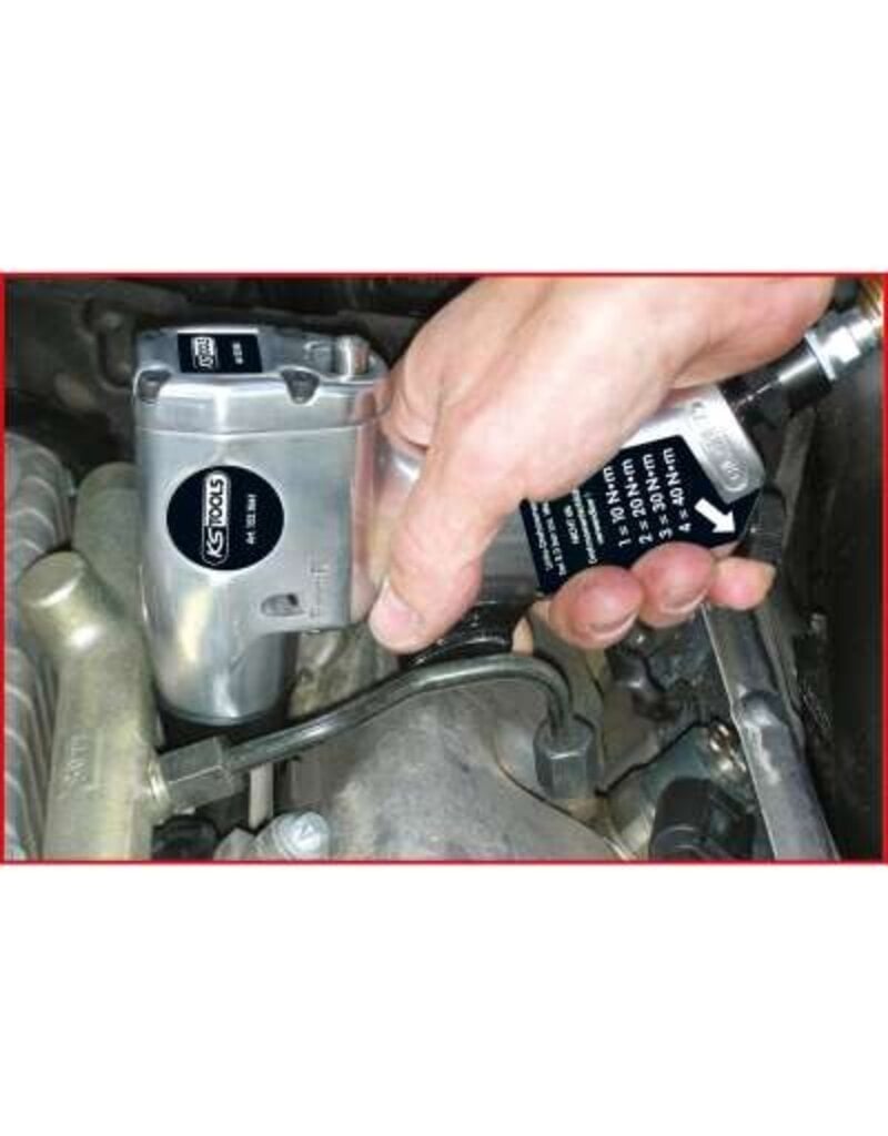 KS TOOLS 1/4" gloeibougie perslucht-vibro-slagmoersleutelset, 5-dlg - 152.1060