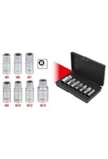 KS TOOLS Draadeind-uitdraaierset, 7-dlg - 152.1101