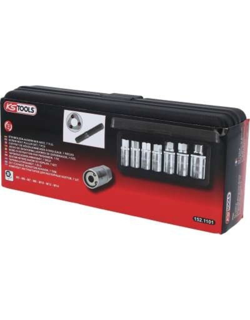KS TOOLS Draadeind-uitdraaierset, 7-dlg - 152.1101