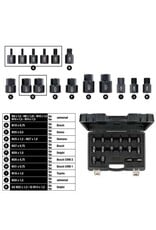 KS TOOLS Inschroefadapterset voor injectortrekker, 16-dlg - 152.1105