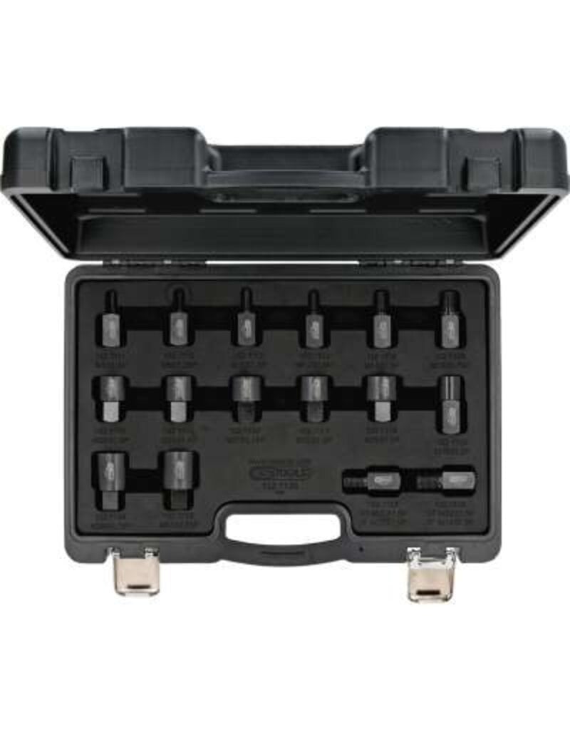 KS TOOLS Inschroefadapterset voor injectortrekker, 16-dlg - 152.1105