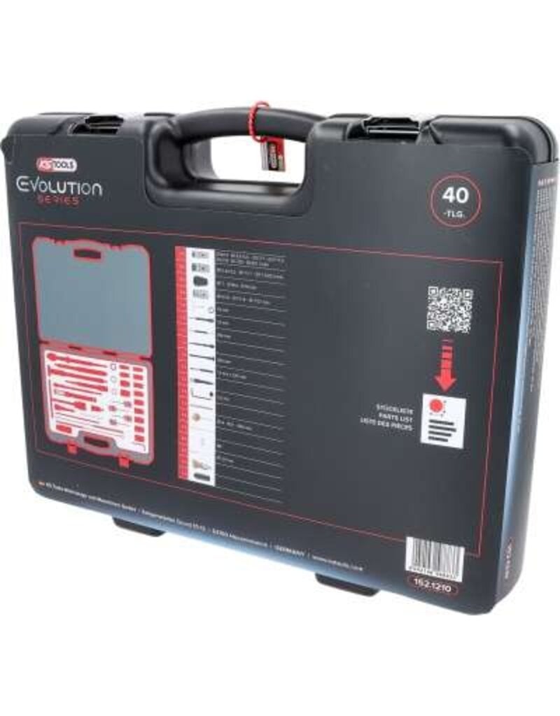 KS TOOLS Master Injector-brandplaat-reinigingsset, 40-dlg - 152.1210