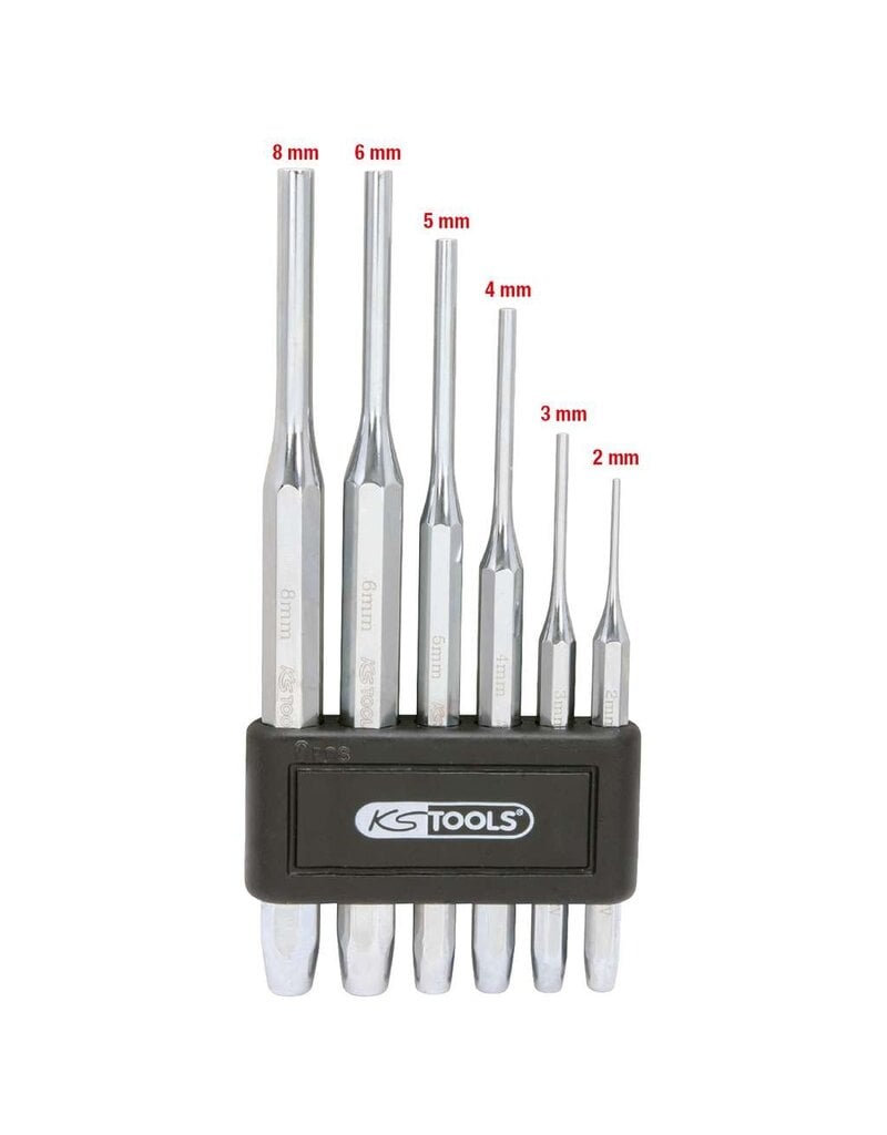 KS TOOLS Pendrijverset, hoogglans verchroomd, 6-dlg - 156.0150