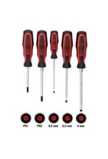 KS TOOLS ERGOTORQUEplus schroevendraaierset, 5-dlg - 159.0005