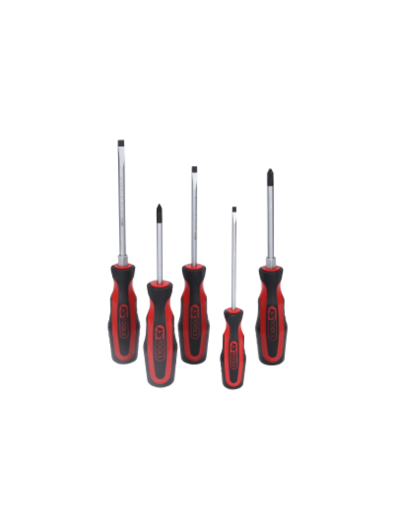 KS TOOLS ERGOTORQUEplus schroevendraaierset, 5-dlg - 159.0005