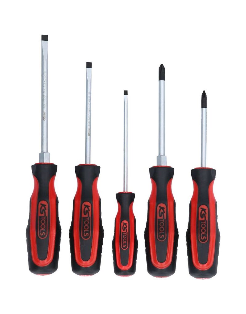 KS TOOLS ERGOTORQUEplus schroevendraaierset, 5-dlg - 159.0005