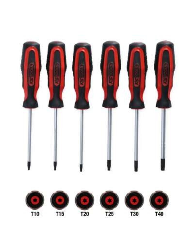 KS TOOLS ERGOTORQUEplus Schroevendraaierset, 6-dlg, Torx - 159.0030