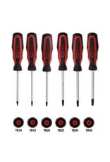 KS TOOLS ERGOTORQUEplus Schroevendraaierset, 6-dlg, Torx met boring - 159.0040