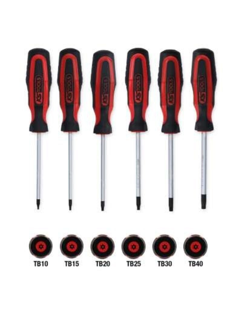 KS TOOLS ERGOTORQUEplus Schroevendraaierset, 6-dlg, Torx met boring - 159.0040