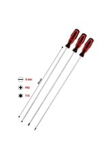 KS TOOLS ERGOTORQUEplus Schroevendraaierset, sleufkop, PH, Torx, 3-dlg extra lang - 159.1270