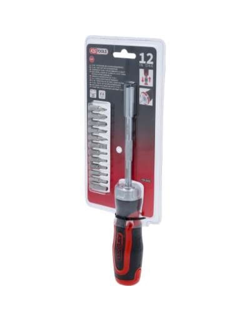 KS TOOLS 12-in-1 ratel-bit-schroevendraaier - 159.2035