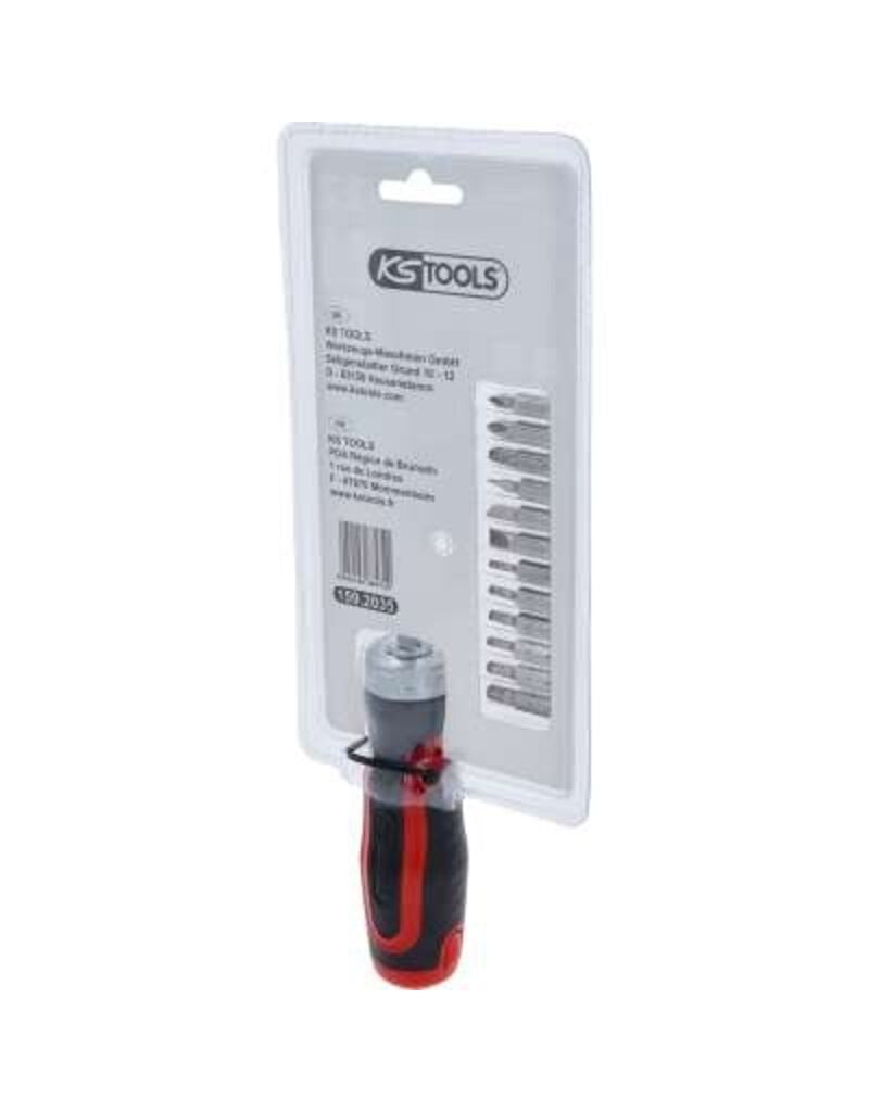 KS TOOLS 12-in-1 ratel-bit-schroevendraaier - 159.2035