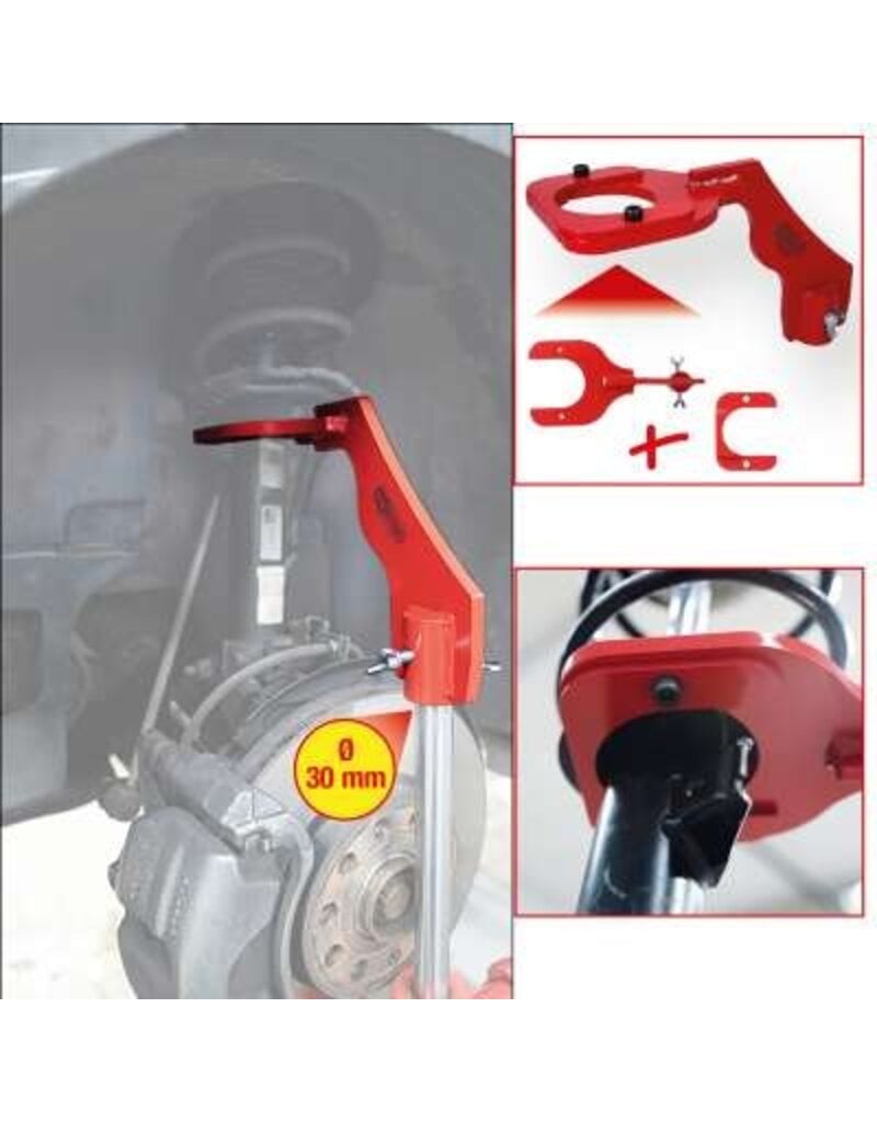 KS TOOLS McPherson veerpootsteun voor versnellingsbakkrik, 4 dlg - 160.0195