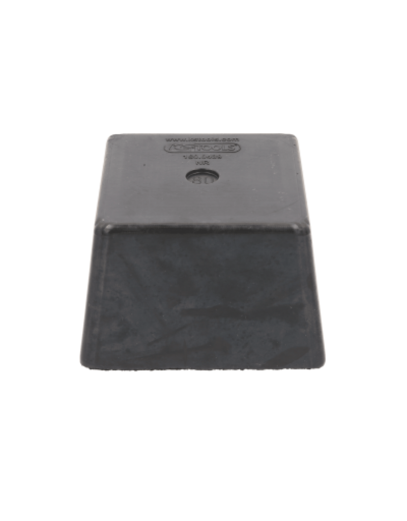 KS TOOLS Rubberonderlegger 16 voor hefbruggen, 120 x 120 x 80 mm - 160.0439