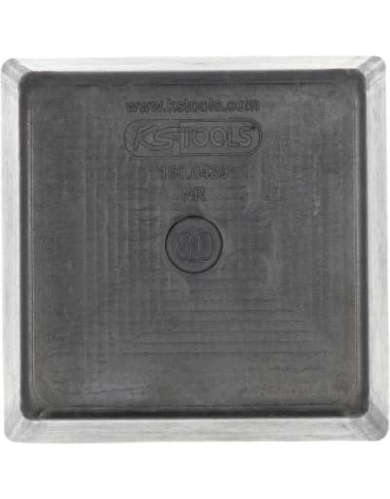 KS TOOLS Rubberonderlegger 16 voor hefbruggen, 120 x 120 x 80 mm - 160.0439