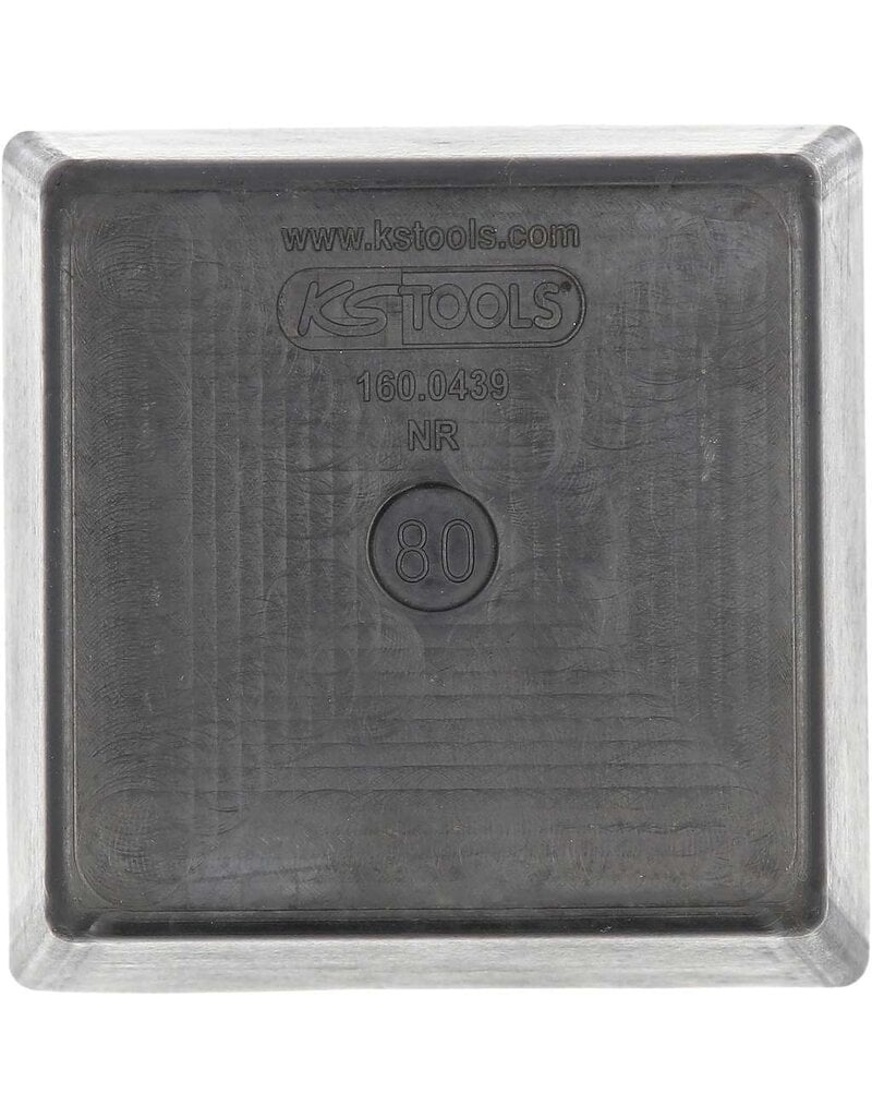 KS TOOLS Rubberonderlegger 16 voor hefbruggen, 120 x 120 x 80 mm - 160.0439