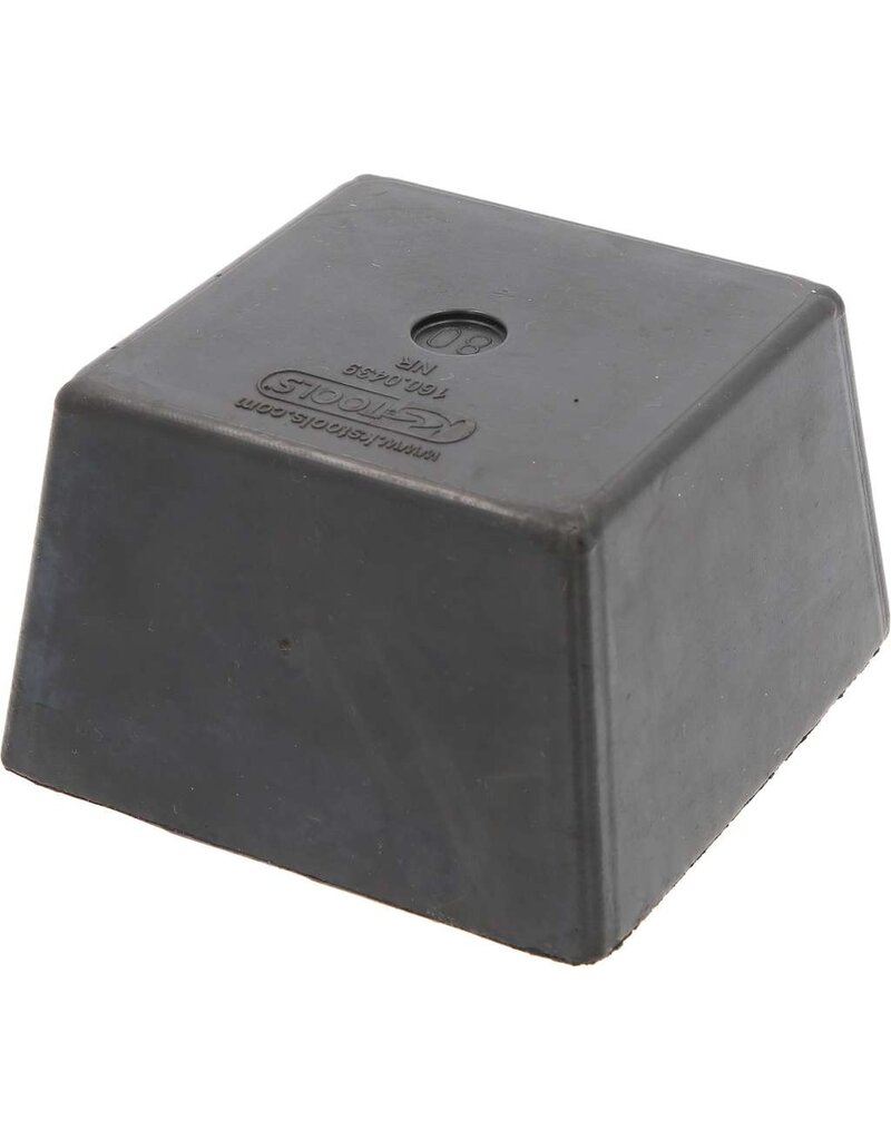 KS TOOLS Rubberonderlegger 16 voor hefbruggen, 120 x 120 x 80 mm - 160.0439