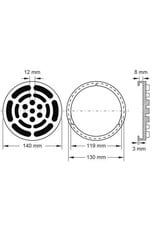 KS TOOLS Rubberschotel 05 voor Twin Busch hefbruggen, Ø 140 mm - 160.0467