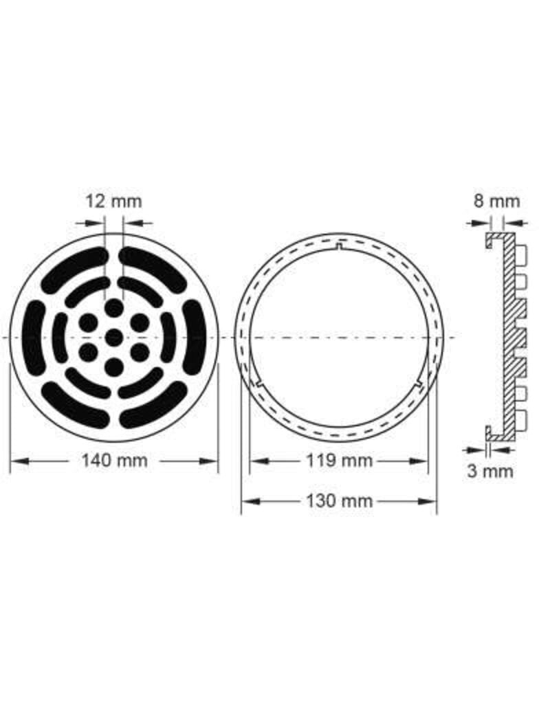 KS TOOLS Rubberschotel 05 voor Twin Busch hefbruggen, Ø 140 mm - 160.0467
