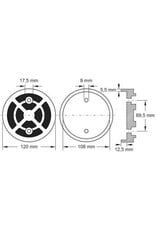 KS TOOLS Rubberschotel 07 voor Launch / Twin Busch / RP Tools hefbruggen Ø 120 mm - 160.0469