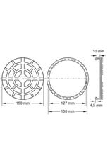 KS TOOLS Rubberschotel 08 voor Ravaglioli hefbruggen, Ø 150 mm - 160.0470