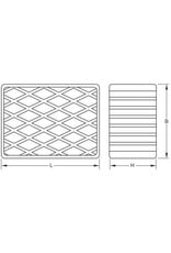 KS TOOLS Rubberonderlegger 05 voor hefbruggen 160 x 120 x 80 mm  - 160.0480