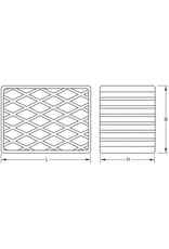 KS TOOLS Rubberonderlegger 06 voor hefbruggen 160 x 120 x 100 mm - 160.0481