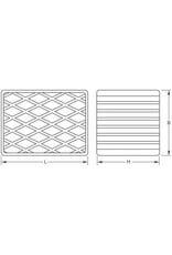 KS TOOLS Rubberonderlegger 07 voor hefbruggen 160 x 120 x 115 mm - 160.0482
