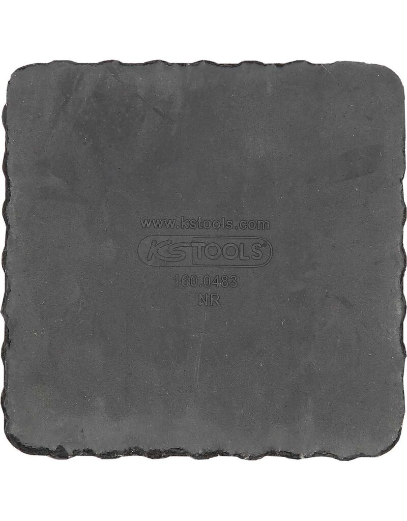 KS TOOLS Rubberonderlegger 08 voor hefbruggen, 116,5 x 116,5 x 36,5 mm  - 160.0483