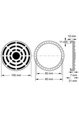KS TOOLS Rubberschotel 14 voor Ravaglioli hefbruggen, Ø 100 mm - 160.0490