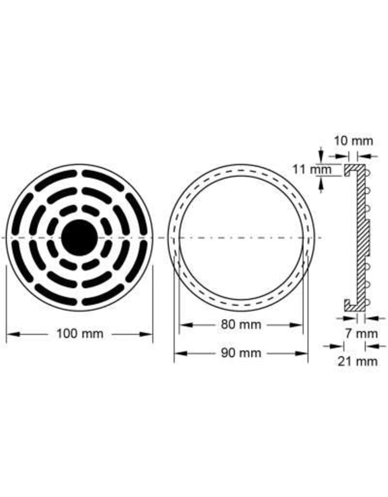 KS TOOLS Rubberschotel 14 voor Ravaglioli hefbruggen, Ø 100 mm - 160.0490