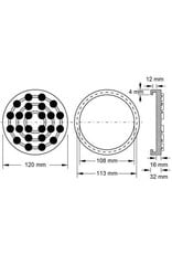 KS TOOLS Rubberschotel 15 voor Grazia / Ravaglioli hefbruggen, Ø 120 mm - 160.0491