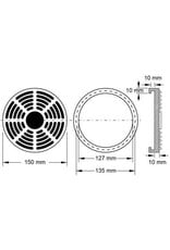 KS TOOLS Rubberschotel 21 voor Ravaglioli / OMCN hefbruggen Ø 150 mm - 160.0497